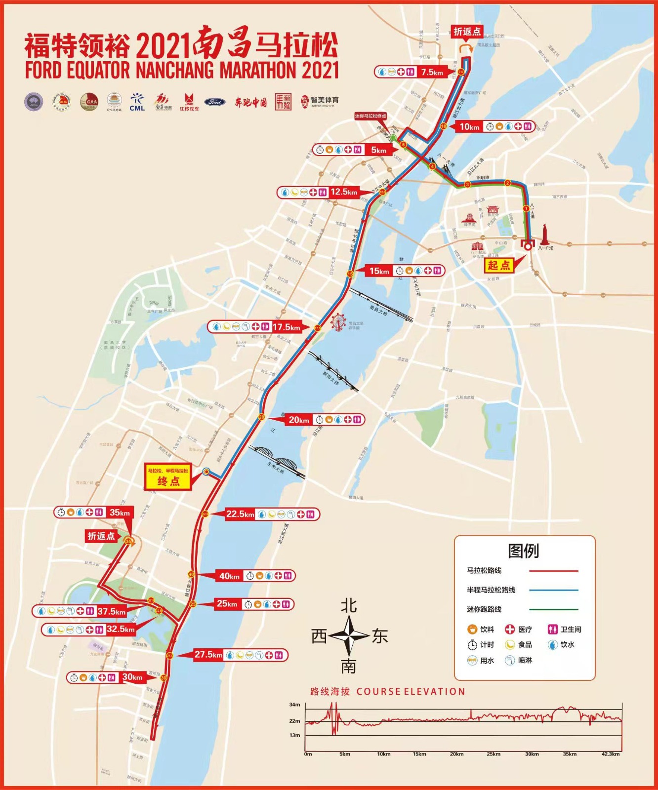 2021南昌国际马拉松比赛（时间+路线+报名方式）